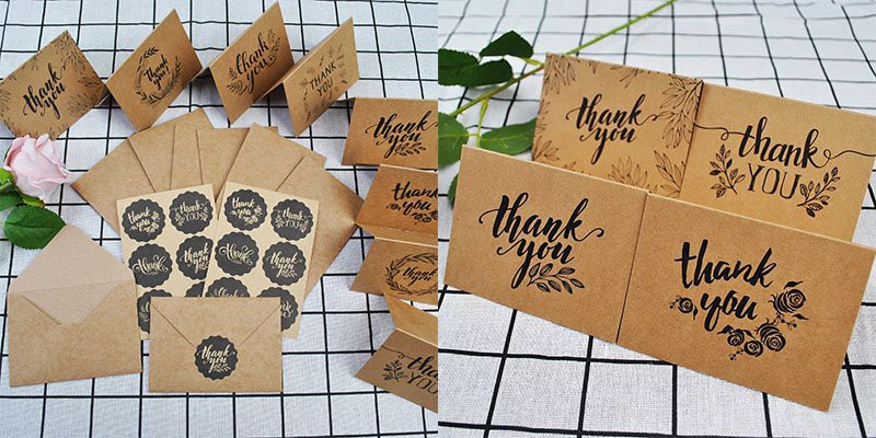 thank you card set