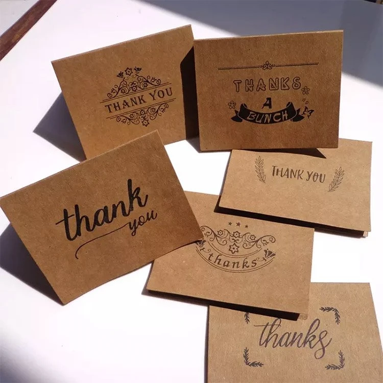 brown thank you cards